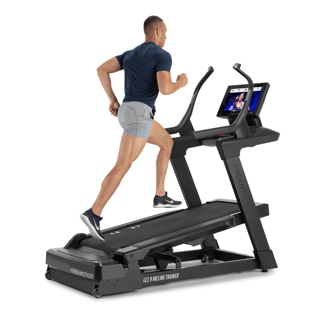 Cardio equipment, gym equipment, freemotion incline trainer, buy incline trainer UK, buy incline trainer London, exercises in incline trainer, gym at home, training at home, running, running at home.