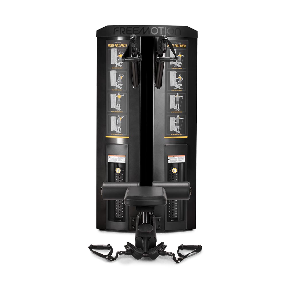 Freemotion Genesis DS Multi Pull Press, exercise, fitness, workout, genesis DS Multi Pull Press, workout with freemotion genesis ds chest and shoulder, buy freemotion UK, buy freemotion london.