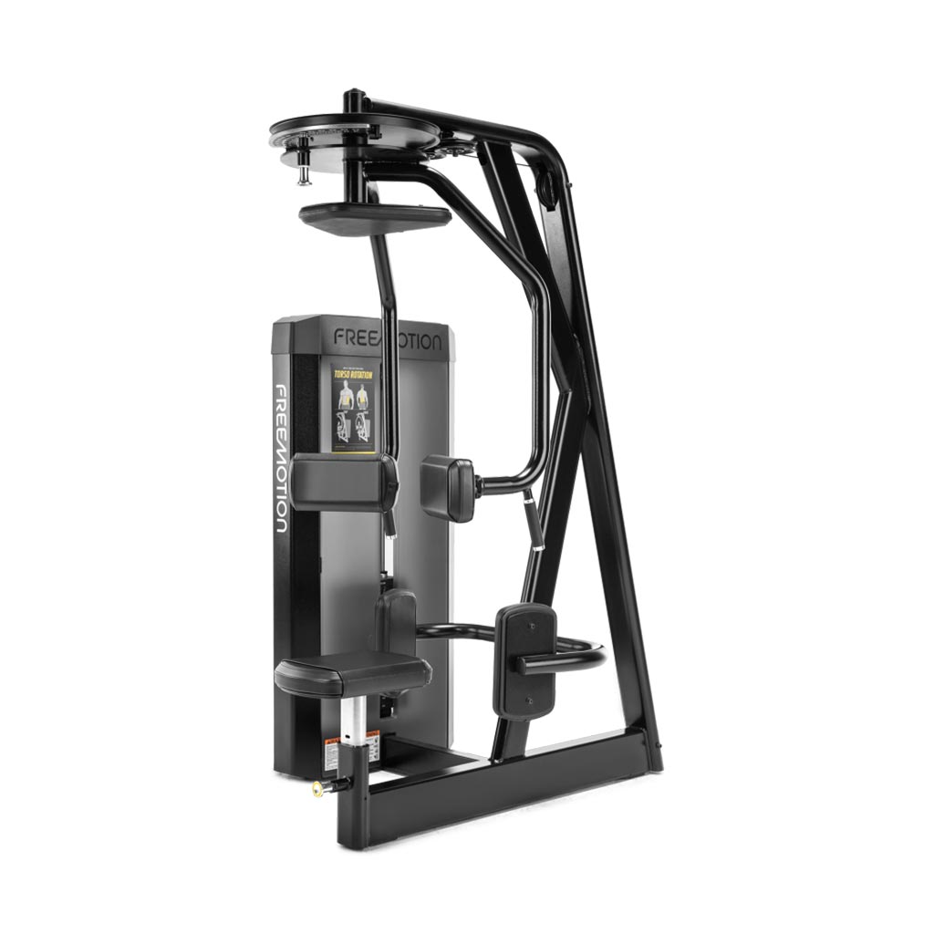 Freemotion Epic Selectorized - Torso Rotation, exercises with freemotion epic selectorized, gym equipment, strenght equipment, buy gym equipment in london, torso exercises, ab exercises.