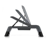 Aerobic Step color Black, Aerobic step color Grey. Aerobic Step for plyometric, aerobic and strength exercises. Aerobic Step for cardio, aerobic step for body weight exercises.