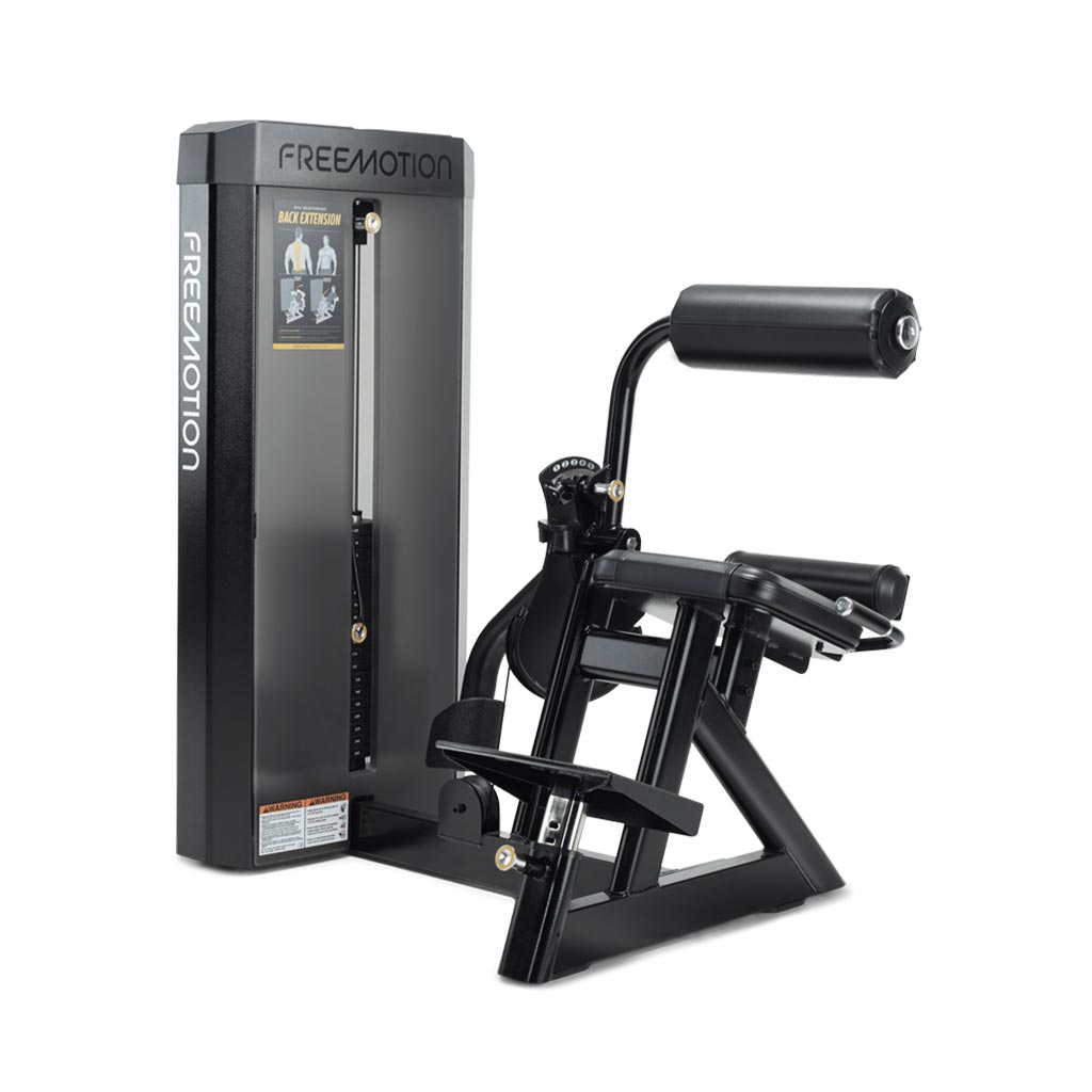Freemotion Epic Selectorized -Back Extension, back extension exercises, gym equipment, buy gym equipment in London, buy gym equipment in UK, strenght equipment, exercises with back extension.