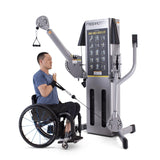 Freemotion dual cable cross, dual cable cross, exercise, fitness, workout, strength, exercises at home, gym equipment, buy gym equipment london, buy gym equipment UK, trend exercises, arm exercises, inclusive user.