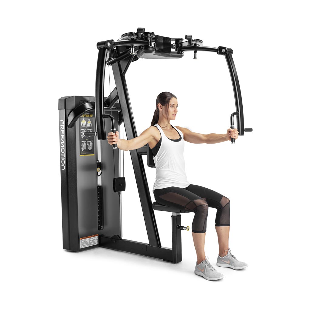 Freemotion Epic Selectorized - Pec Fly / Rear Delt, freemotion epic selectorized, workout with epic selectorized, workout with epic selectorized, training at the gym with pec fly, rear delt.