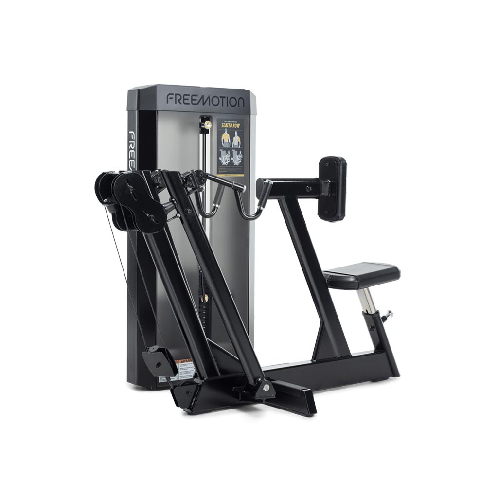 Freemotion Epic Selectorized -Seated Row, seated row workout, exercises with seated row, buy fitness equipment, buy gym equipment, exercises with epic selectorized freemotion machine.