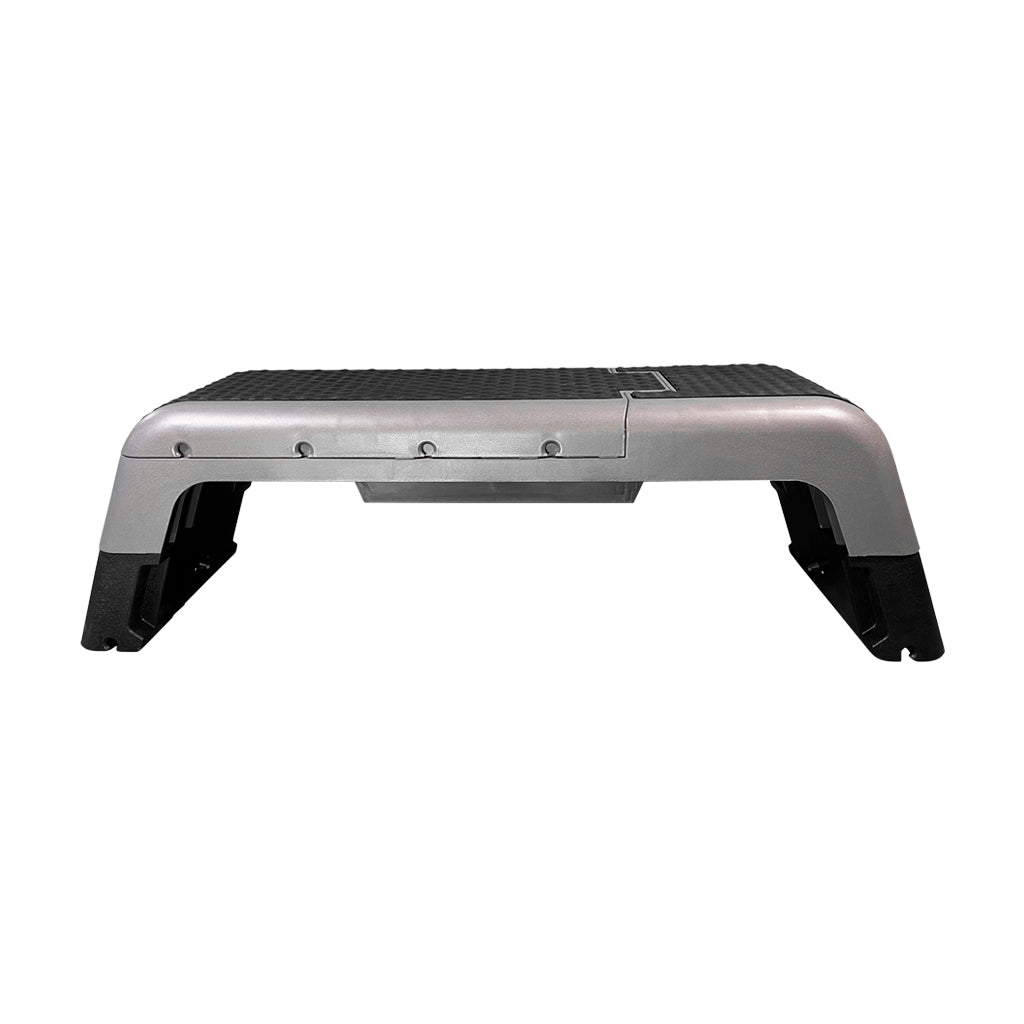 Aerobic Step color Black, Aerobic step color Grey. Aerobic Step for plyometric, aerobic and strength exercises. Aerobic Step for cardio, aerobic step for body weight exercises.