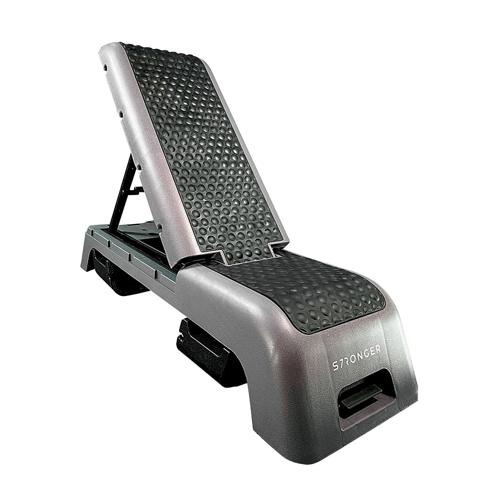 Aerobic Step color Black, Aerobic step color Grey. Aerobic Step for plyometric, aerobic and strength exercises. Aerobic Step for cardio, aerobic step for body weight exercises.