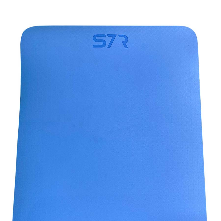 Yoga mat, exercise mat, S7R studio mat, mats for sale, mats uk, mat for yoga, fitness mat, exercises with yoga mat, yoga mat blue, home gym, home gym equipment training, workout at home using yoga mat, stronger yoga mat.