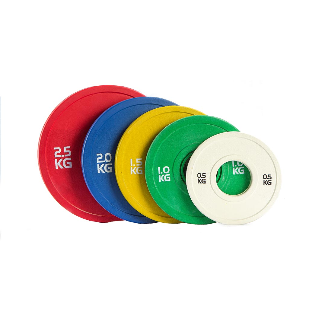 Fractional Plates, train with plates, weights workout, home gym, gym at home, plates, accesories for gym, buy plates Uk, training with fractional plates, 2.5kg plates, 1.5kg plates, weight training.