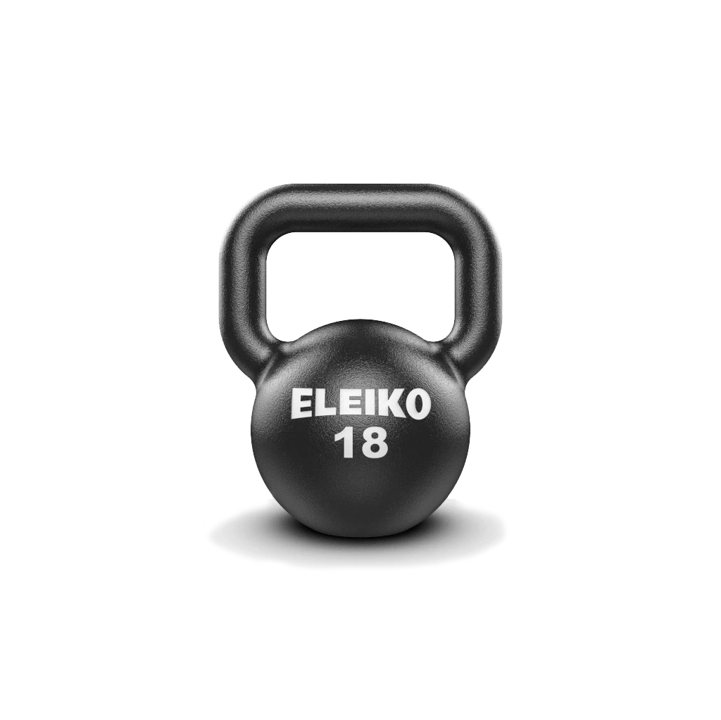 Eleiko Kettlebells, cast iron kettlebell. Eleiko Kettlebell for indoors, weights, eleiko kettlebell buy, eleiko kettlebell sale, gym equipment, workout with kettlebell, kettlebell 18kg