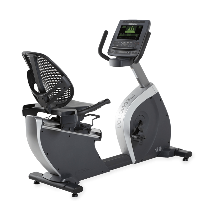 freemotion r8.9b, recumbent bike, cardio machines, exercise at the gym, home gym.