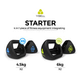 Ybell Fitness, Ybell M, Ybell 12kg, Ybell Fitness, Ybell exercises, workout with Ybell, Weights, home gym, gym equipment, dumbbell, kettlebell, exercises with ybell, workout with dumbbell, home gym equipment., Ybell Advanced Kit, 4 in 1, 4.5kg Dumbbell, 6kg dumbbell, 4.5kg dumbbell, ybell 6kg, ybell 4.5kg, ybell 6kg.
