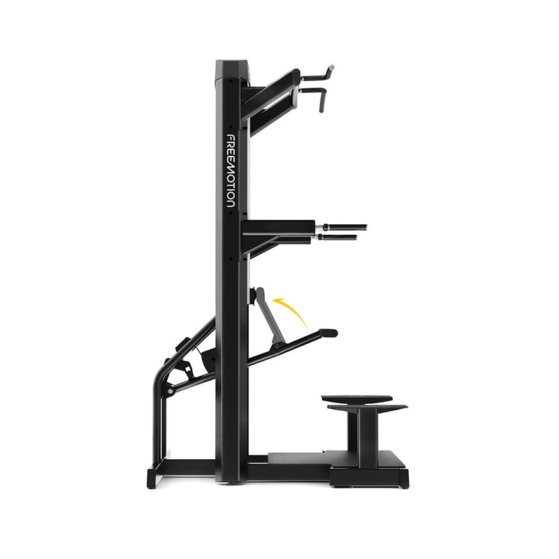 EPIC Selectorized Dip-Chin Assist, exercise with EPIC Selectorized Dip-Chin Assist, dip chin assist machine, buy dip chin assist in London, exercise at the gym, strenght machine, strenght equipment.