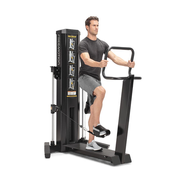 Gym equipment, strength machines, workout at home, gym at home, buy gym equipment london, UK workouts at the gym,, arms workouts, how to train at the gym, burn calories, freemotion genesis total quad/Hip, workouts, exercises with genesis total quad/ Hip
