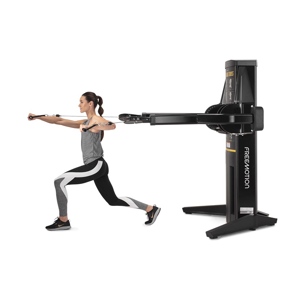 Freemotion dual cable cross, dual cable cross, exercise, fitness, workout, strength, exercises at home, gym equipment, buy gym equipment london, buy gym equipment UK, trend exercises, arm exercises.