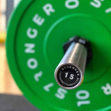 S7R Bumber Plates, Bumper plates, single bumper plates, buy fitness plates, bumper plates UK, workouts with a barbell set, 10kg bumper plate, buy 10kg bumper plate UK, training at home using bumper plate, green bumper plate, workouts using Bumper plates, Bumper plates for studio.