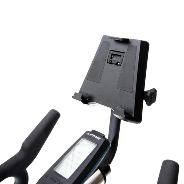 The Stages Tablet Holder is designed to hold screens as small as the iPhone 5 (landscape) and as large as the iPad Pro (landscape), Stages accesories, tablet holder UK, buy tablet holder for bike, tablet holder for bike, tablet holder for stages, tablet holder specs.