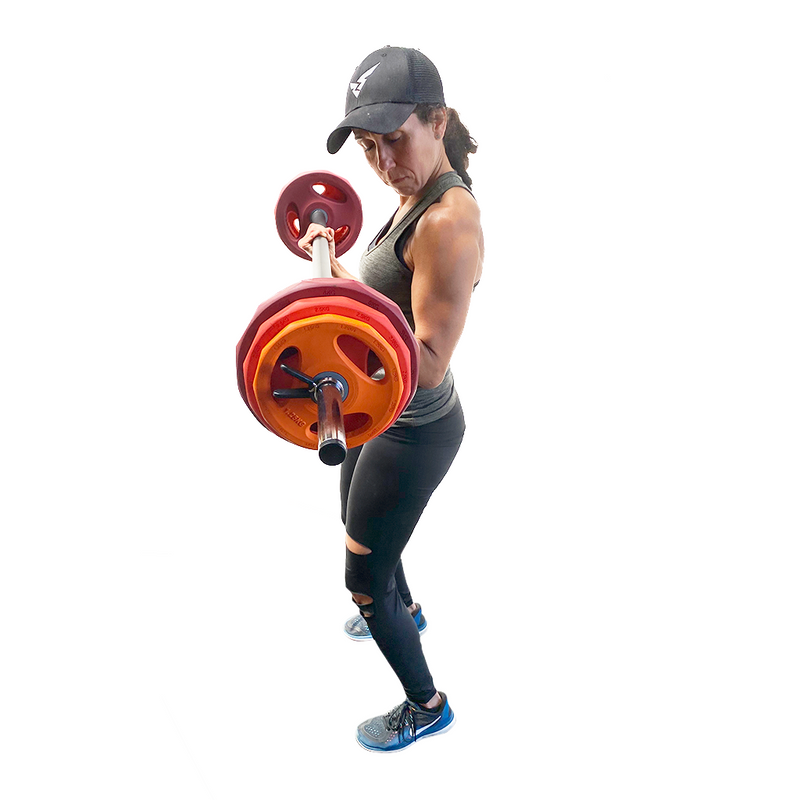 Rubber Barbell Body Pump Set Sunrise 30kg Max