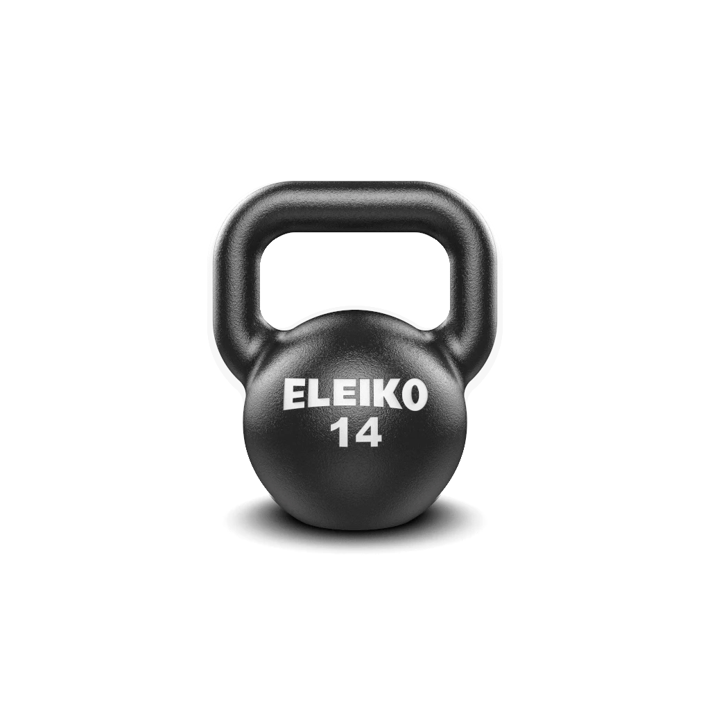 Eleiko Kettlebells, cast iron kettlebell. Eleiko Kettlebell for indoors, weights, eleiko kettlebell buy, eleiko kettlebell sale, gym equipment, workout with kettlebell, kettlebell 14kg